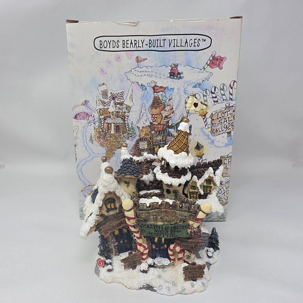 Boyds Bearly-Built Villages North Pole Hospital #19032 Kringle's Village
